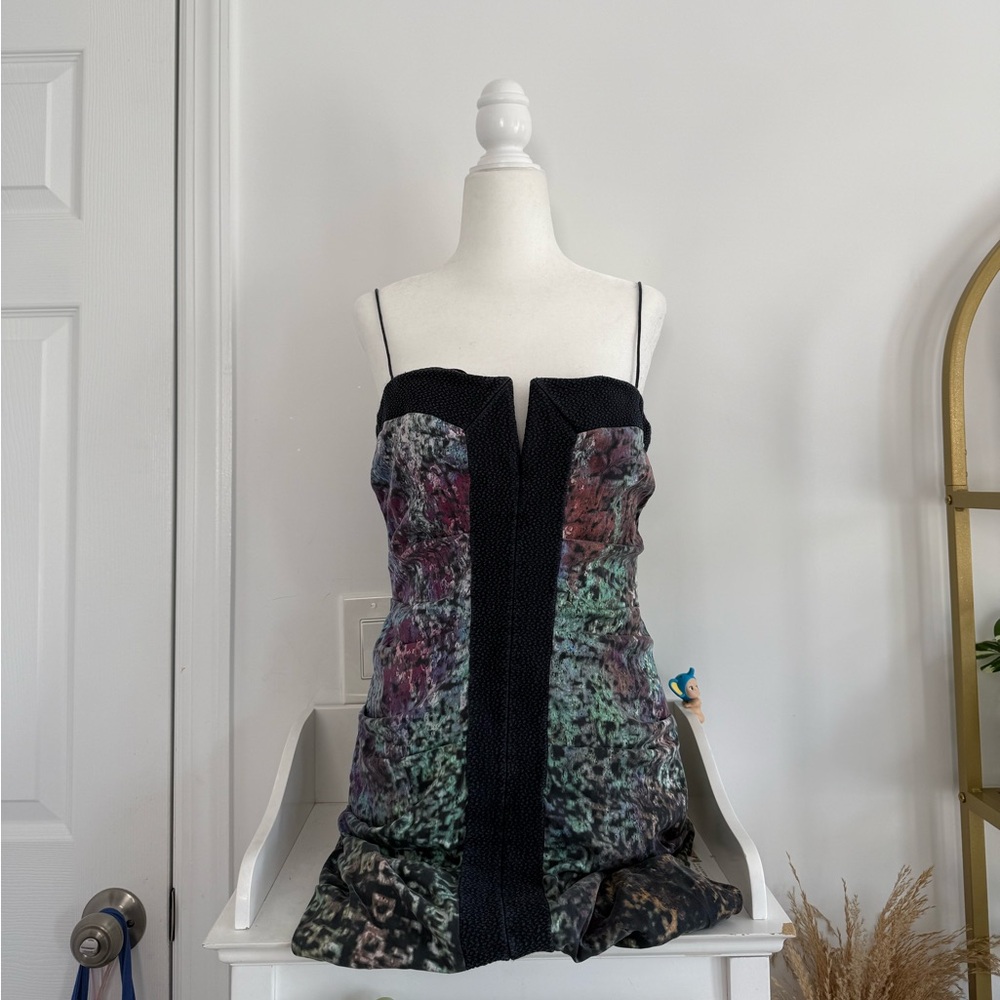 Y2K Multicolor Strapless Dress